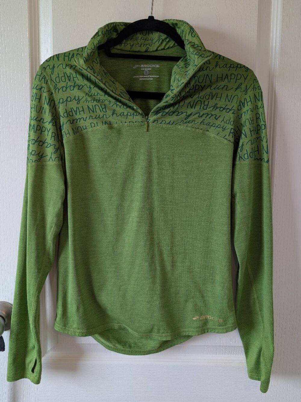 Brooks Run Happy Drilayer 1/4 Zip Pullover